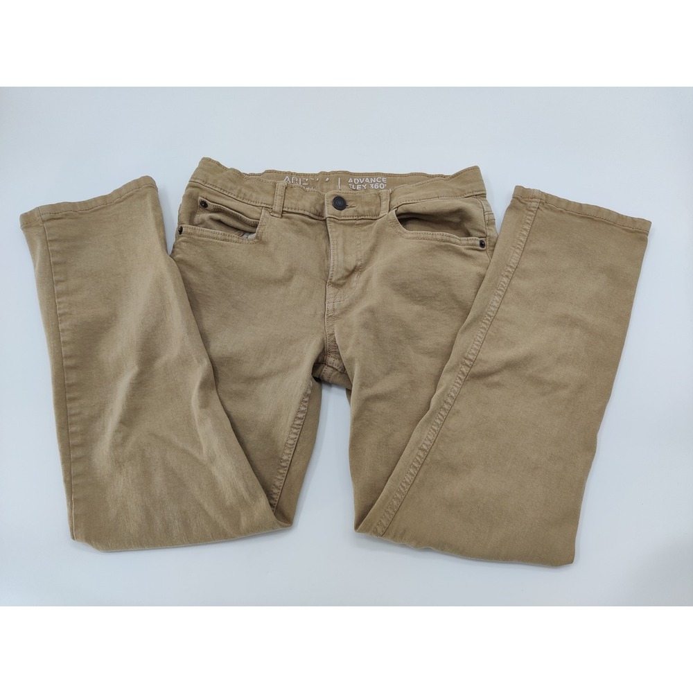 Arizona Jean Co‎ Boys Advance Flex 360 Tan Husky Pants Size 12H Camel Straight